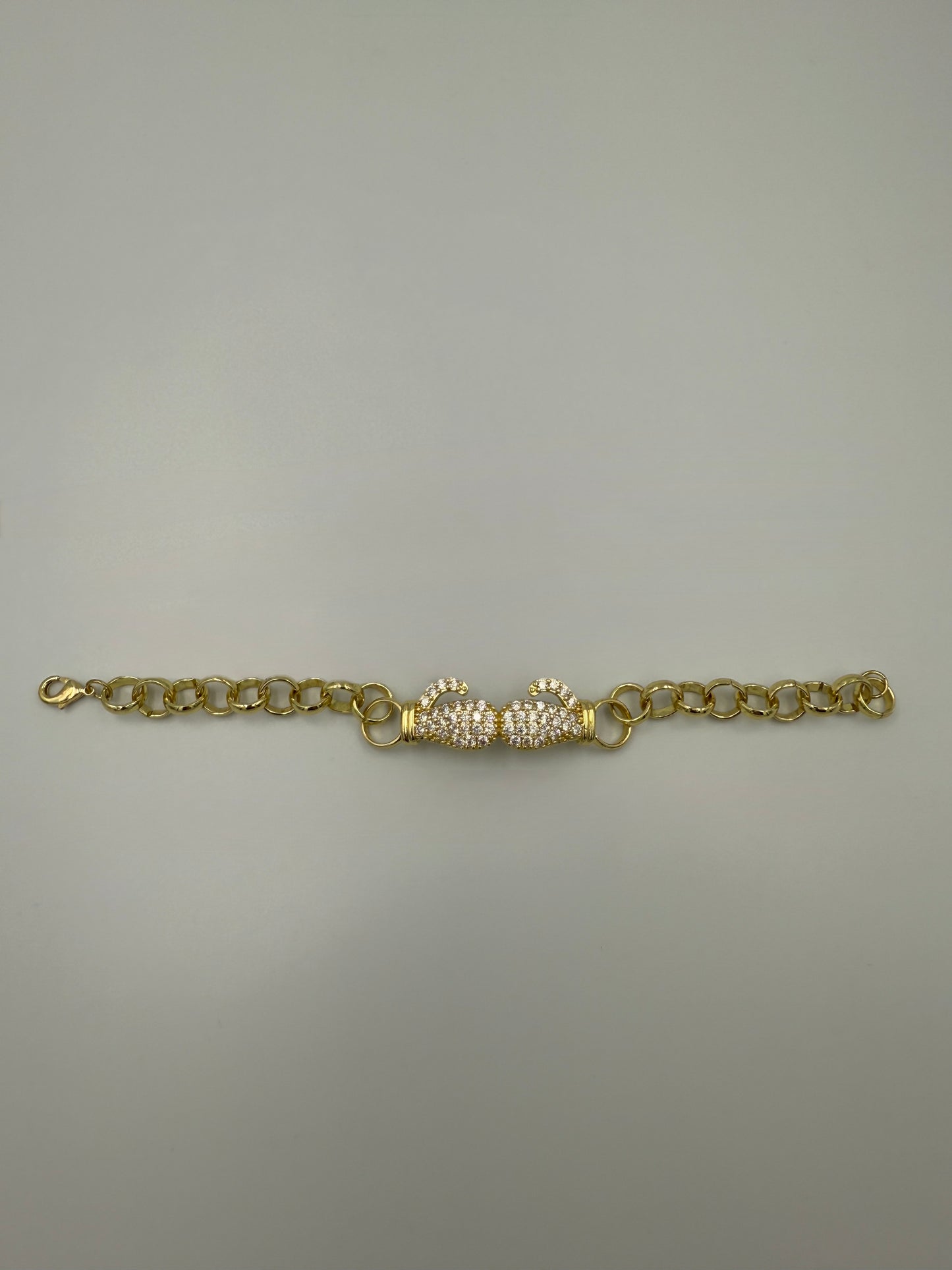 Kids Gold filled CZ Boxing Glove Belcher Bracelet