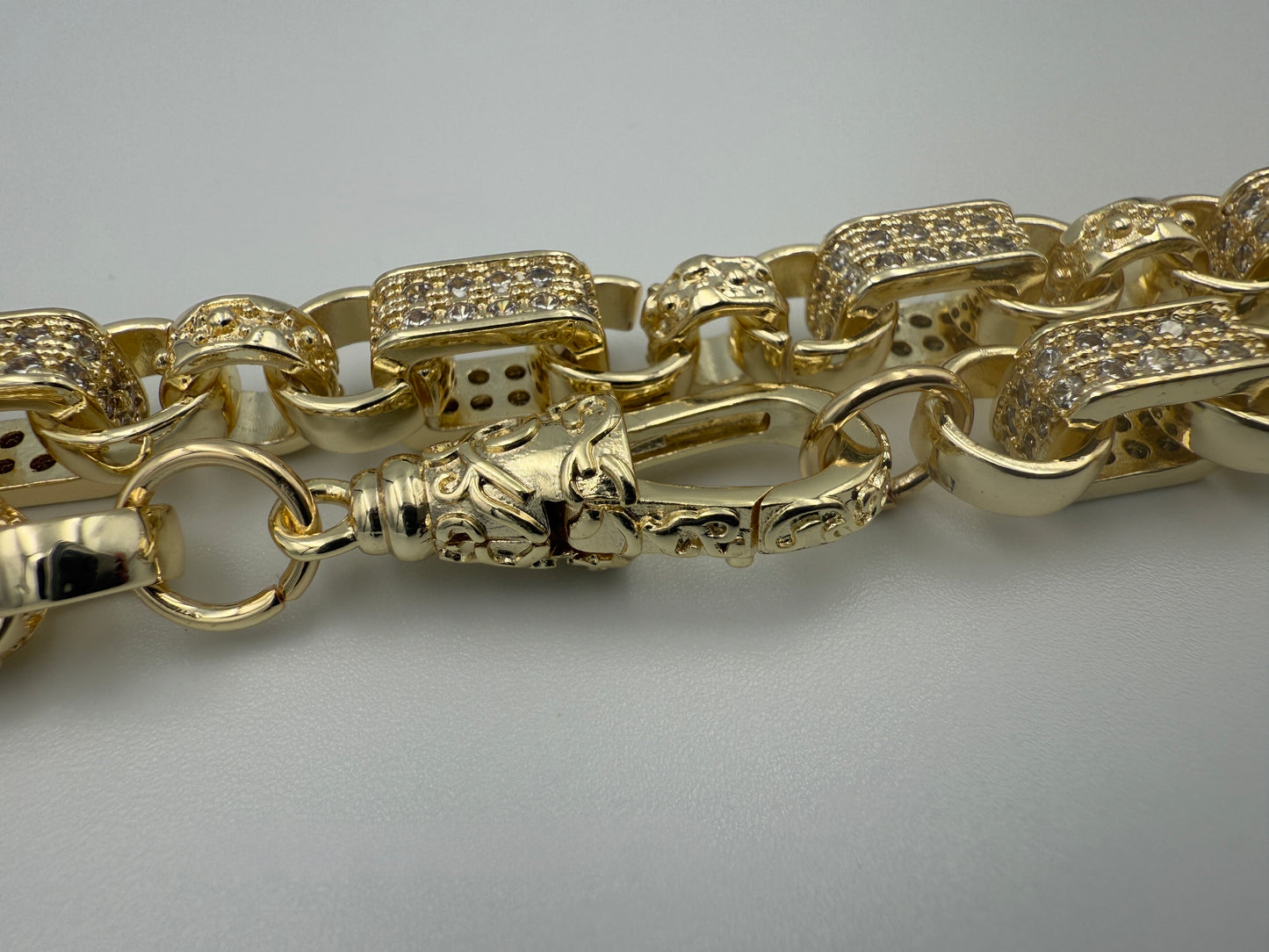 10mm 9ct Gold filled Gypsy link chain