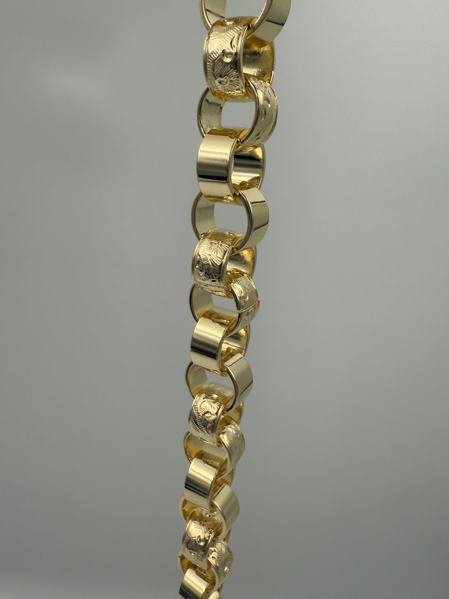 14mm 9ct Gold filled Belcher bracelet