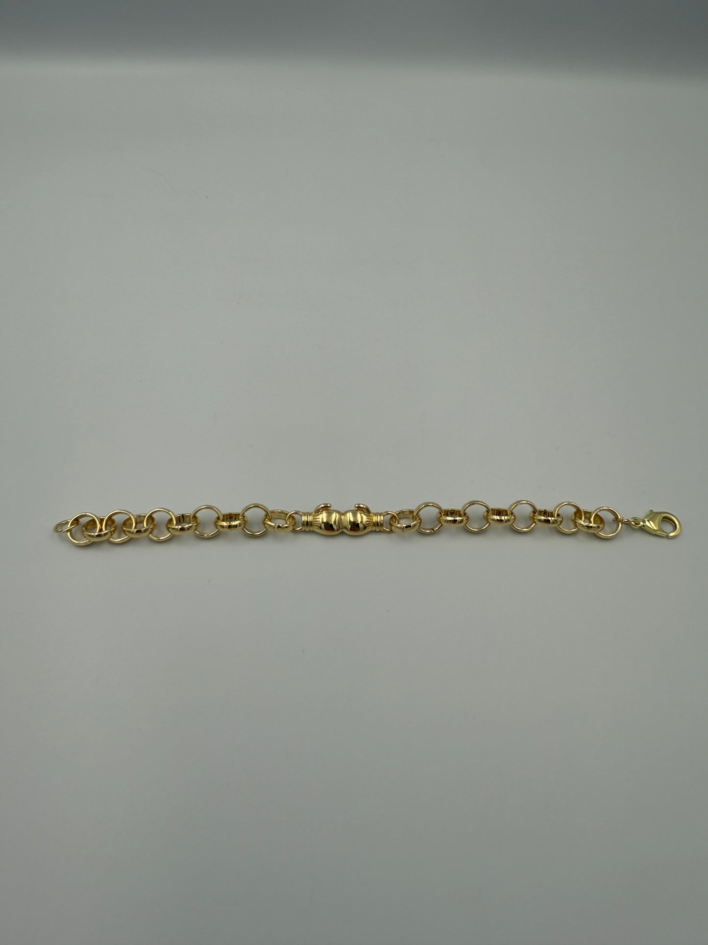Pulsera Belcher con guante de boxeo bañado en oro para niños