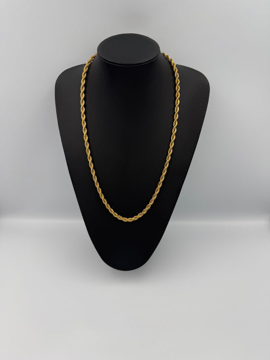 6mm 9ct Gold Filled Rope Chain