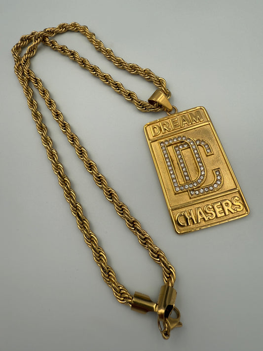 9ct Gold Filled Dream Chaser on a 6mm Rope Chain